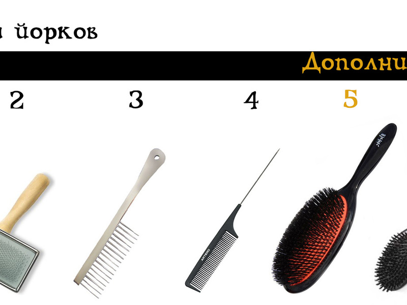 Расчески для ухода за шерстью йоркширского терьера Расчески для йорка