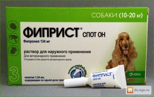 Инструкция по применению препарата Фиприст Спот Он для собак и кошек        