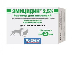 Эмицидин для собак: инструкция, дозировка и применение