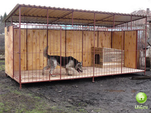 Как возвести клетку для собак