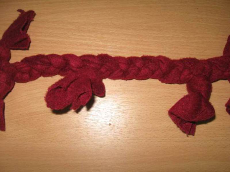 Переплетите полосы в косичку Косичка для собак