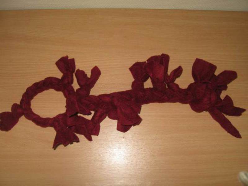 Готовый бордовый канат для собак из мягкой ткани Канат для собак из лоскутов своими руками