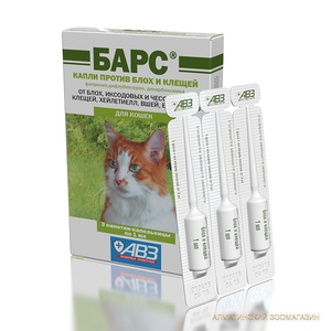 Спрей, капли и ошейники Барс