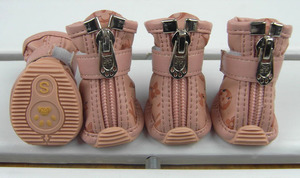 Коричневые ботиночки с молнией