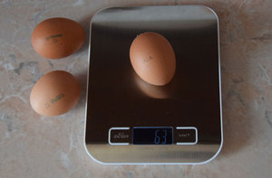 Сколько весит куриное яйцо без скорлупы в граммах