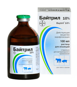 Байтрил в ветеринарии: инструкция по применению и дозировка