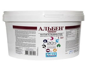 Альбен для животных: инструкция по применению и дозировка