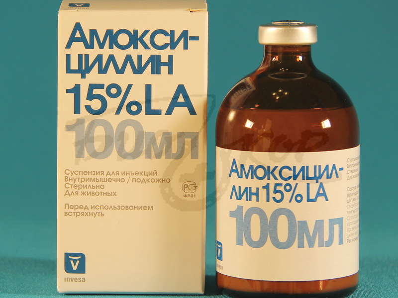 Амоксицилин для инъекций Амоксициллин 100 мл